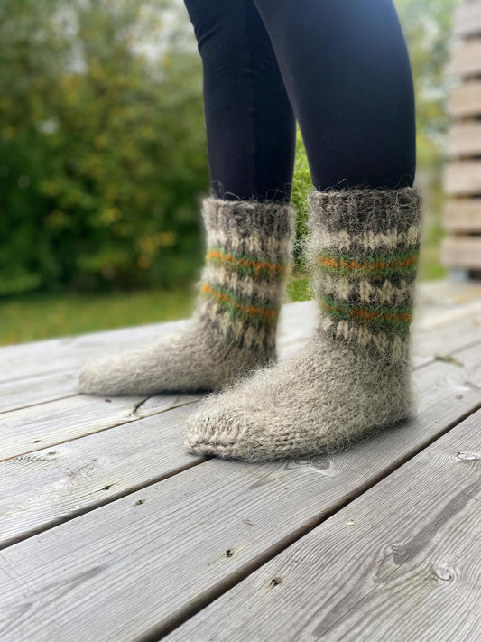 Socks Wool Organic Knitted High