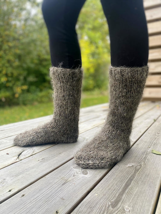 Socks Wool Organic Knitted High