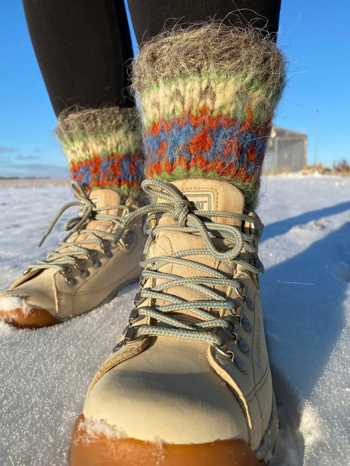 Wool Socks knitted SallySheepCom