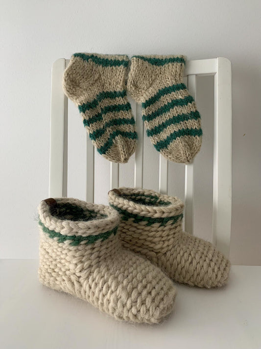 Socks and Slippers Wool Organic Knitted