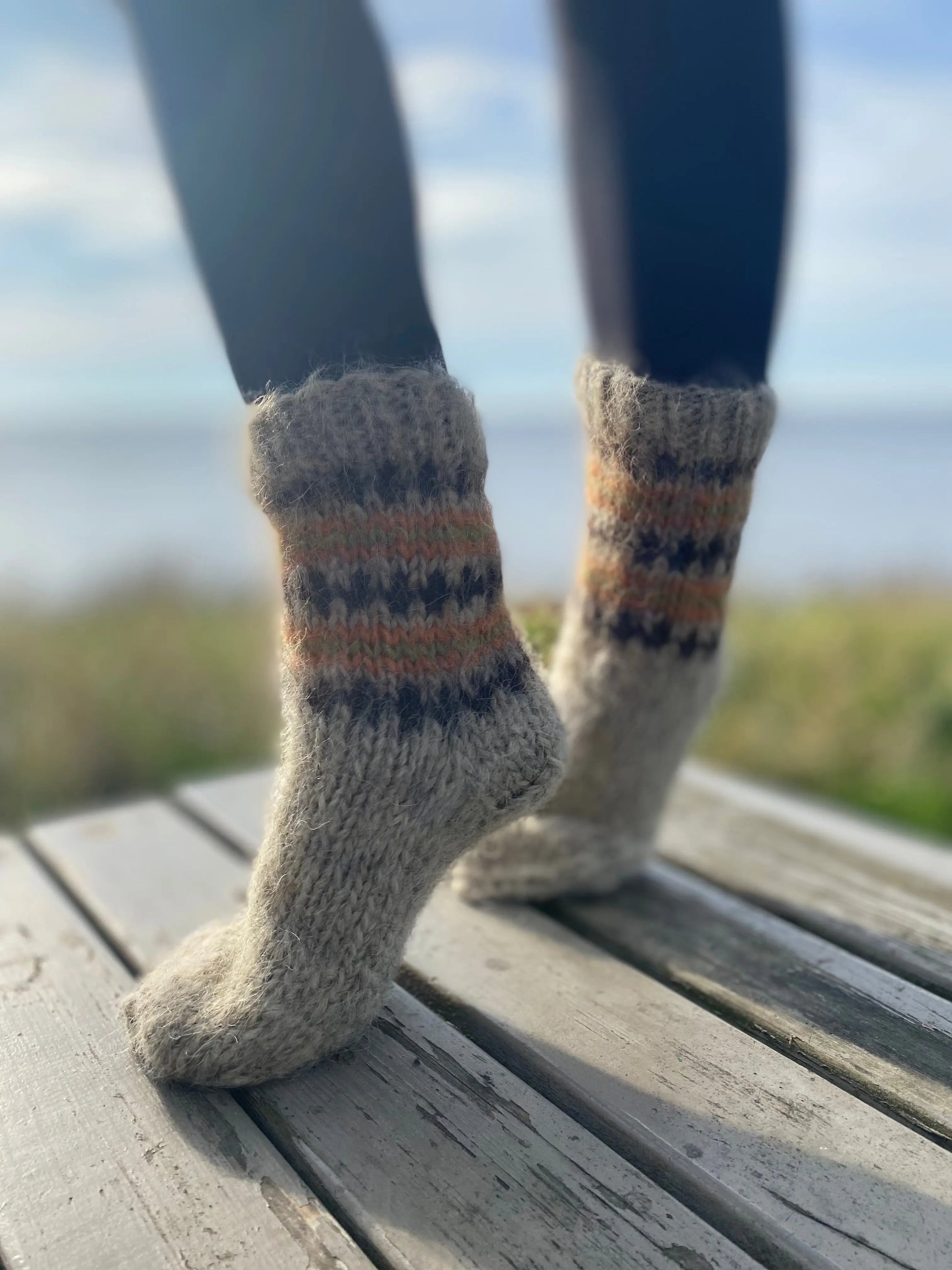 Socks Wool Organic Knitted SallySheep