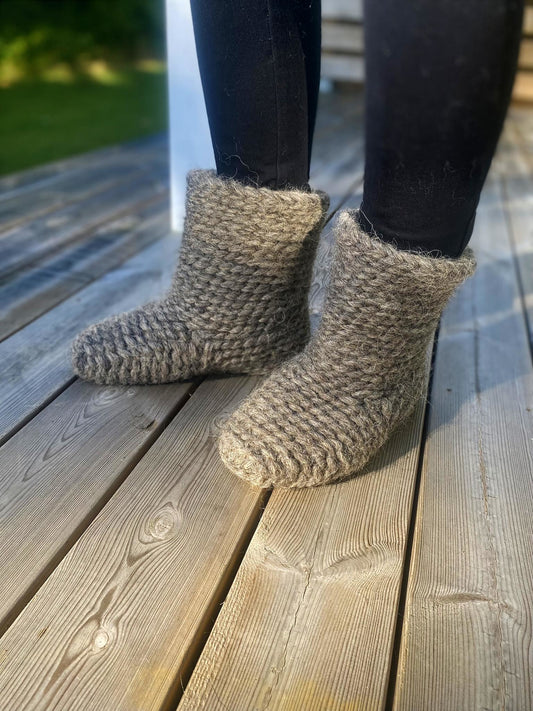Slippers Home Boots Wool Organic High