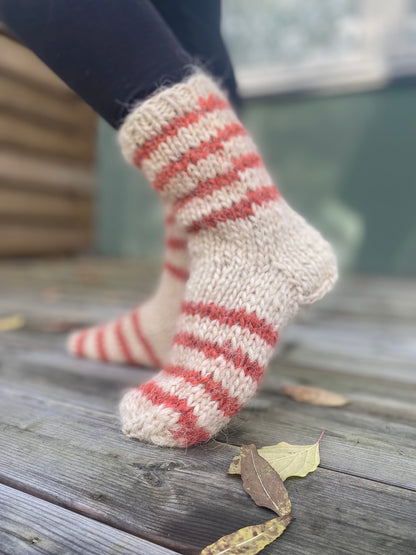 Strømper strikket uld