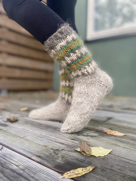 Strumpor Stickad Ull