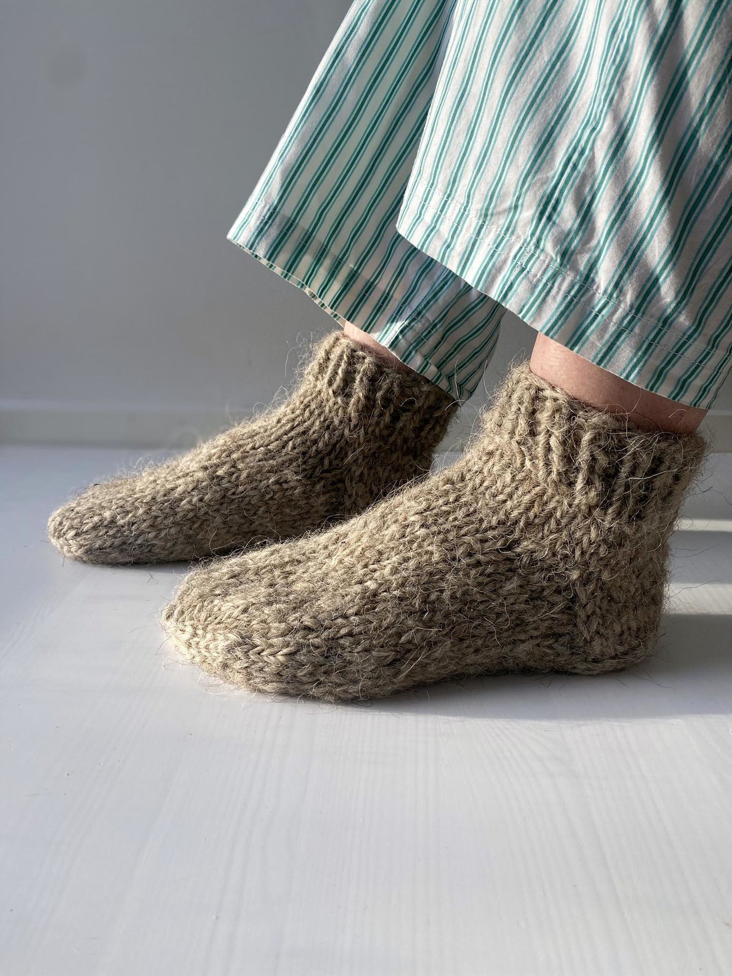 Strømper strikket uld