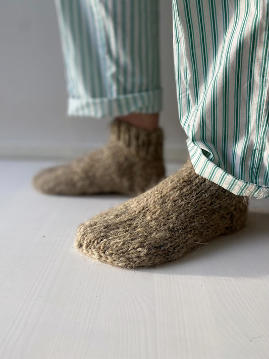 Strømper strikket uld