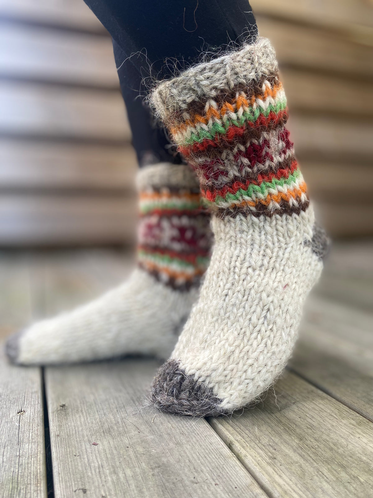 Handmade Wool Winter Socks – Sally-Sheep
