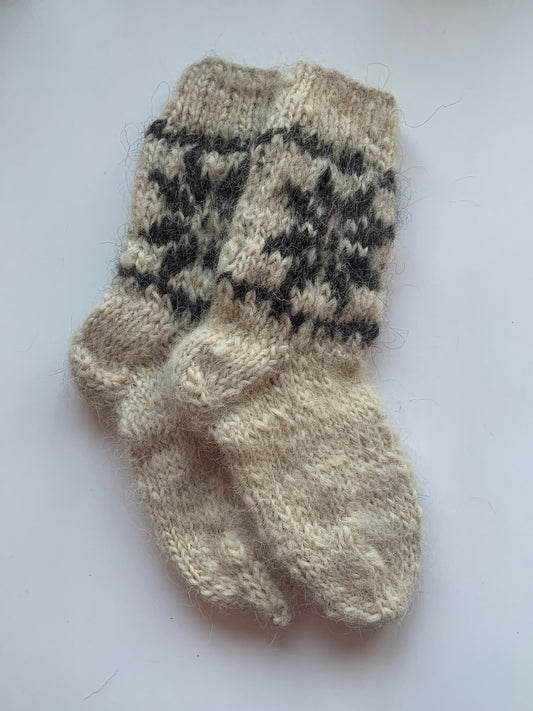 Sheep Wool Knitted Socks High