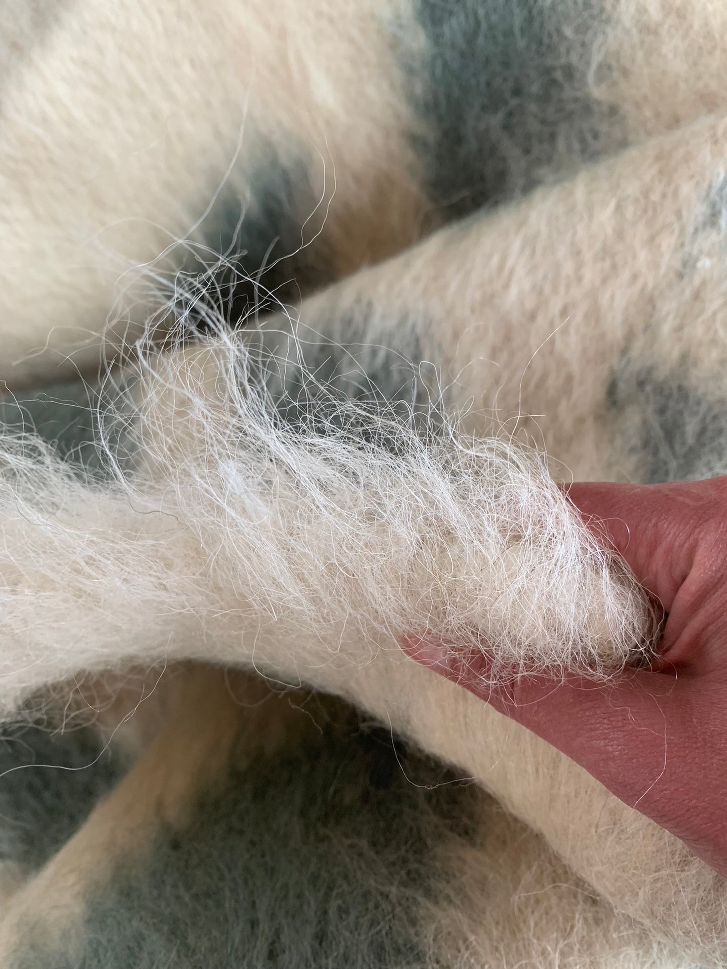 Heavy  Blanket Throw Sheep Wool Organic