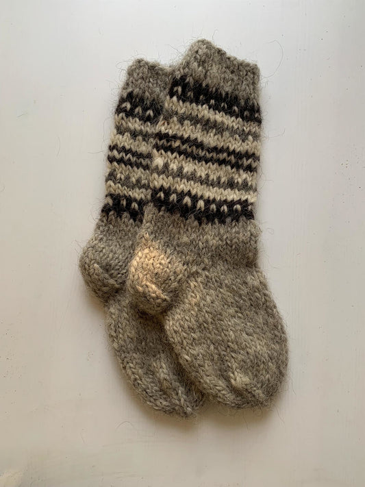 Thick winter socks wool organic high