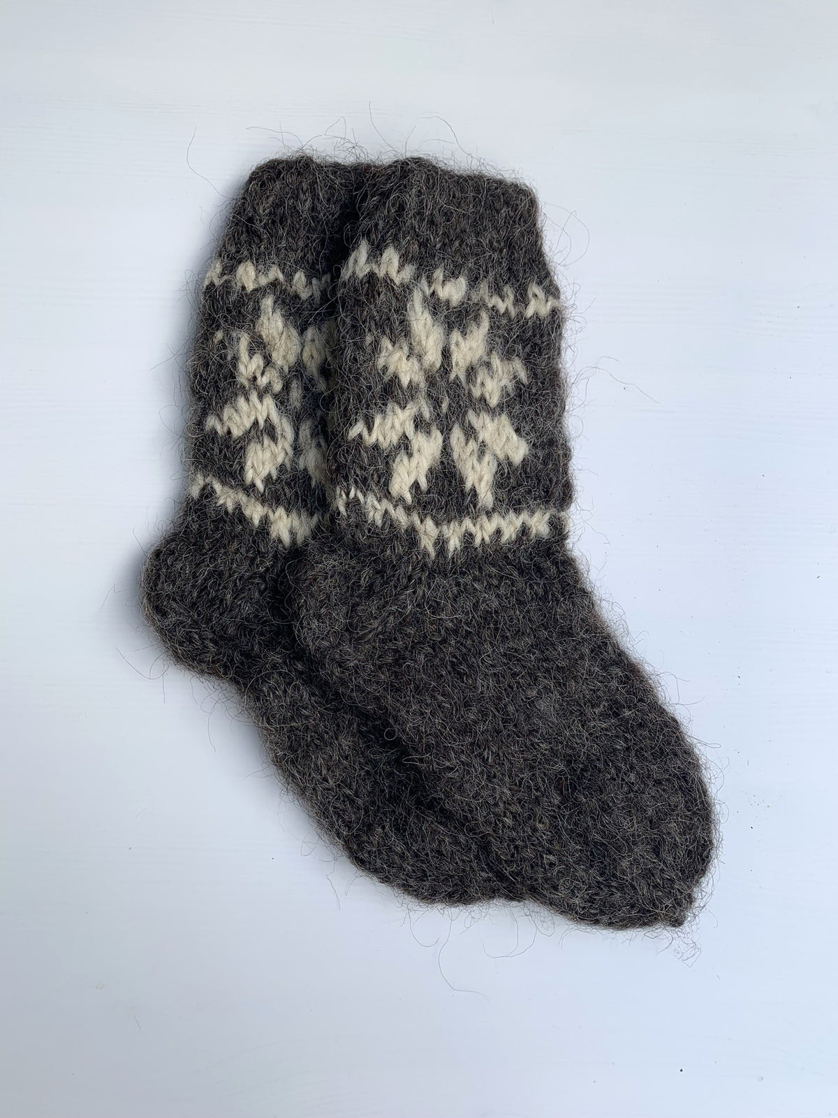 Sokker strikket høj uld