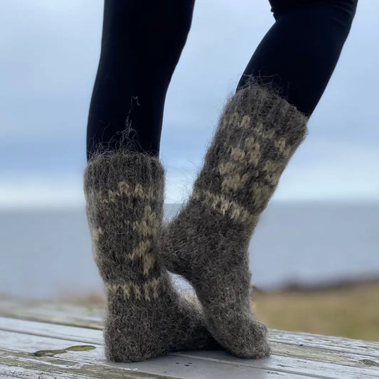 Woolen High Socks Handknitted SallySheep